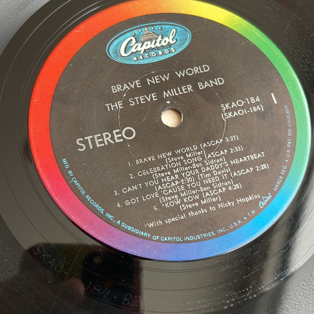 - The Steve miller band brave new world record - Picture 8 of 8